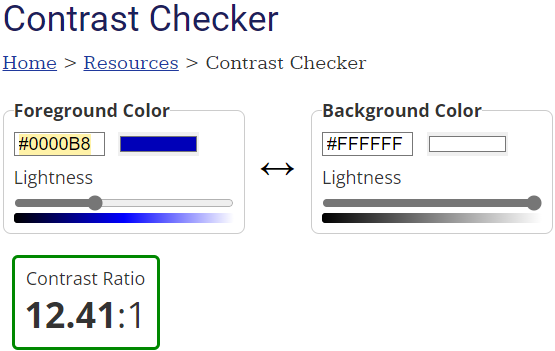 accessibility page